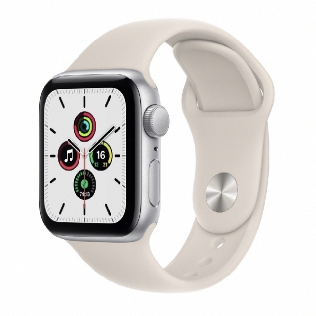 Apple Watch(アップルウォッチ)のApple Watch SE 保護フィルム付き シルバー GPSモデル 40mm スマホ/家電/カメラのスマートフォン/携帯電話(その他)の商品写真