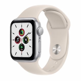 アップルウォッチ(Apple Watch)のApple Watch SE 保護フィルム付き シルバー GPSモデル 40mm(その他)