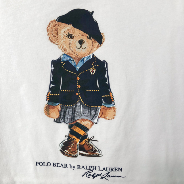 POLO RALPH LAUREN(ポロラルフローレン)の新作◇ラルフローレン ポロベアコットンTシャツドレス 6/120 キッズ/ベビー/マタニティのキッズ服女の子用(90cm~)(ワンピース)の商品写真