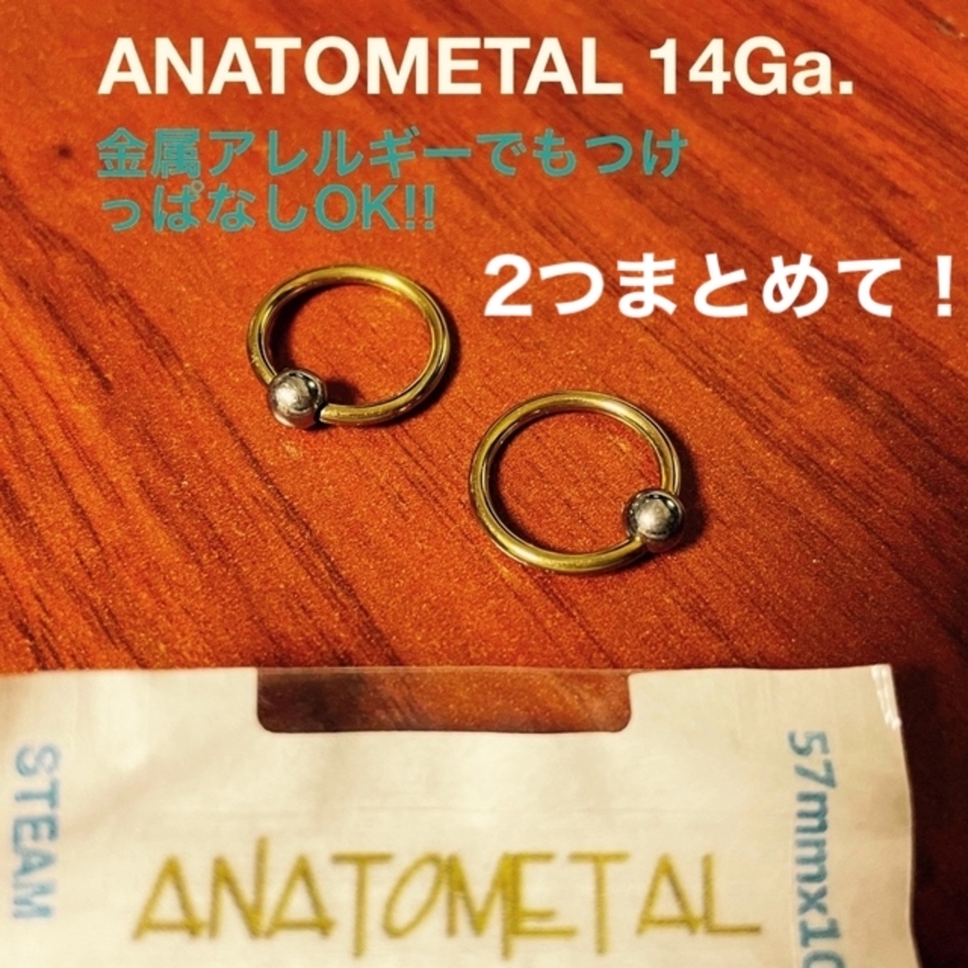 アナトメタル ANATOMETAL ボディピアス 14g【正規直輸入品】の通販 by ...