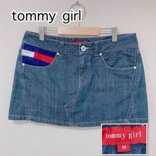 トミーガール(tommy girl)のtommy girl トミーガール　レディース　デニム　ミニ　スカート　M(デニム/ジーンズ)