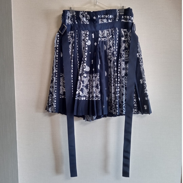 サカイ sacai ペイズリー バンダナ柄 キュロットスカート キュロットパンツ