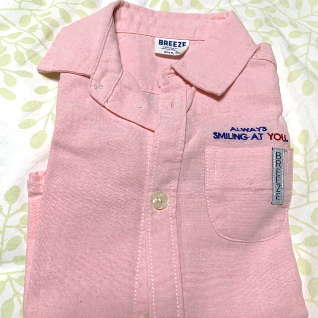 BREEZE(ブリーズ)のブリーズ　ピンク　シャツ　95センチ キッズ/ベビー/マタニティのキッズ服男の子用(90cm~)(Tシャツ/カットソー)の商品写真