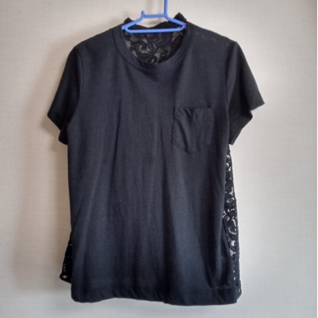 新しく着き sacai サカイ バックレースカットソー ポケットTシャツ T