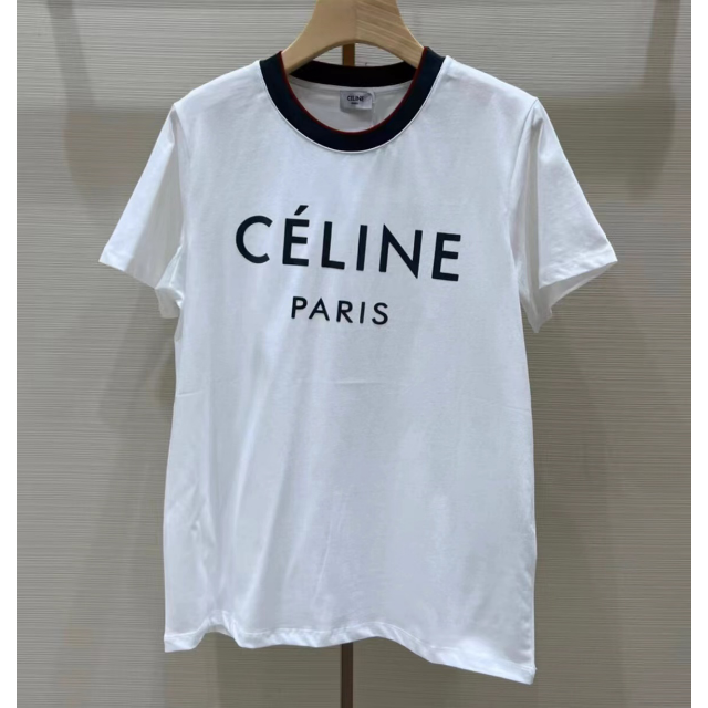 CELINE フロントロゴ セリーヌ M カットソー デカロゴ Tシャツ 半袖
