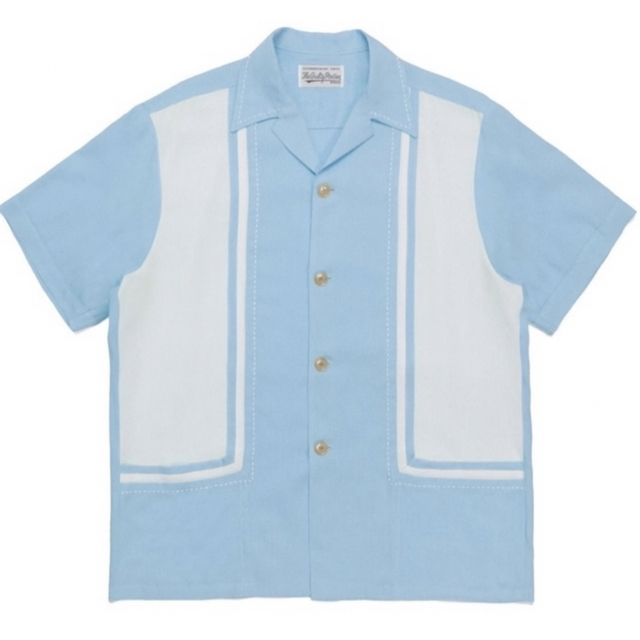 22ss WACKO MARIA MIAMI SHIRT Blue