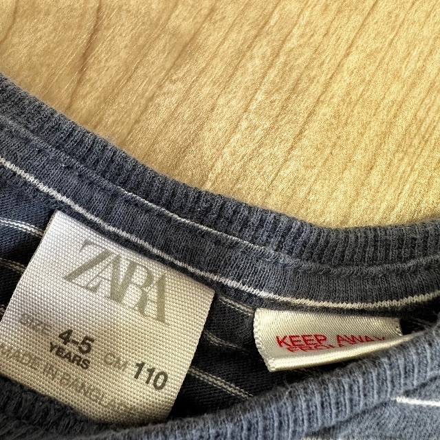 ZARA KIDS(ザラキッズ)のzara 長袖Ｔシャツ  110cm キッズ/ベビー/マタニティのキッズ服男の子用(90cm~)(Tシャツ/カットソー)の商品写真