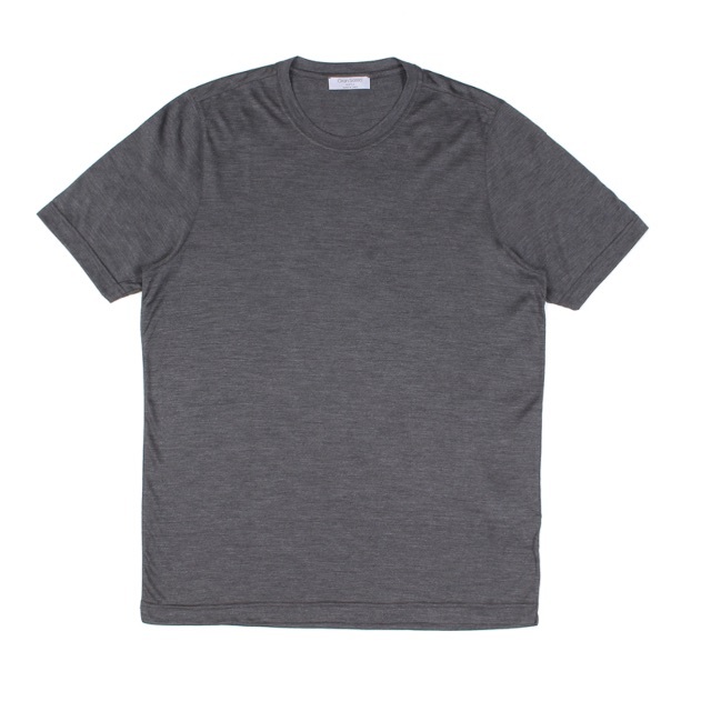 GRAN SASSO - 新品タグ付 Gran Sasso シルク100% Tシャツ グレー 50