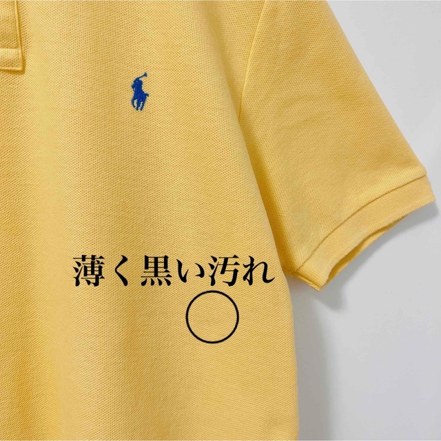 POLO RALPH LAUREN(ポロラルフローレン)のポロラルフローレン ポロシャツ 半袖 オーバーサイズ 鹿の子イエロー ポニー古着 メンズのトップス(ポロシャツ)の商品写真