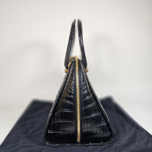 【本物】KWANPEN クワンペン クロコダイル ハンドバッグ 鰐革 高級