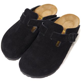 ビルケンシュトック(BIRKENSTOCK)の美品 ビルケンシュトック　ボストン　サイズ35　22.5cm ナロー　ブラック(サンダル)