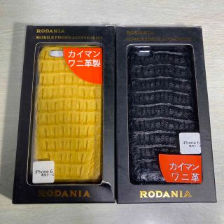 ロダニア(RODANIA)の【定価16,900円！必見！カイマン／ワニ革！】iPhone6(iPhoneケース)