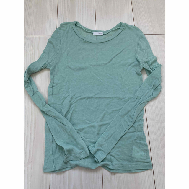 CANAL JEAN(キャナルジーン)のキャナルジーン  シアーロングＴシャツ　キャミ　セット レディースのトップス(Tシャツ(長袖/七分))の商品写真