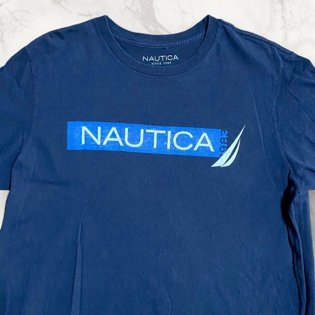 HDA NAUTICA 古着    ノーティカ　ロゴ　プリント Tシャツ メンズのトップス(Tシャツ/カットソー(半袖/袖なし))の商品写真