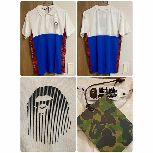 A BATHING APE(アベイシングエイプ)の【新品】A BATHING APE  アベイシングエイプ ポロシャツ サイズM メンズのトップス(ポロシャツ)の商品写真