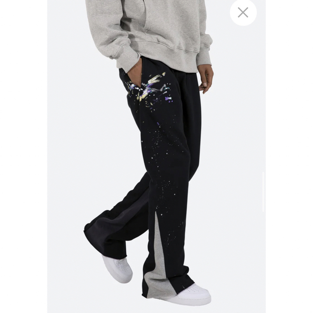 mnml CONTRAST BOOTCUT SWEATPANTS　ミニマル