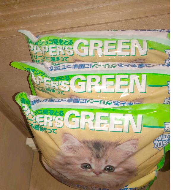 ペーパーズグリーン 猫砂 旧パッケージ 7L その他のペット用品(猫)の商品写真
