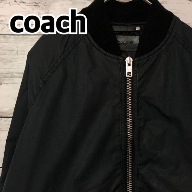 COACH コーチ MA-1 フライトジャケット メンズS ブラック usm01