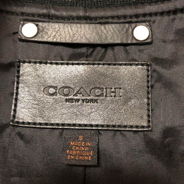 COACH コーチ MA-1 フライトジャケット メンズS ブラック usm01