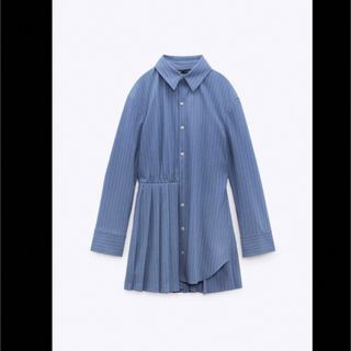 ザラ(ZARA)のショート丈シャツワンピース　zara(ミニワンピース)