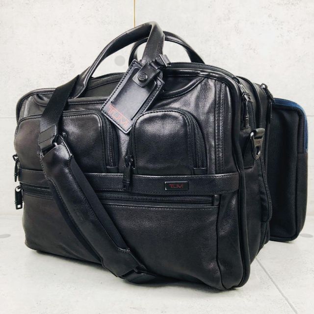 極美品✨ トゥミ 2way アルファ2 ナパレザー 96141D2 A4 大容量-