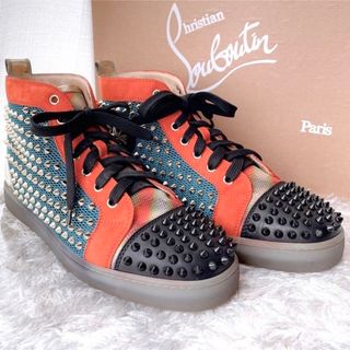 クリスチャンルブタン(Christian Louboutin)のクリスチャンルブタン　ルイス　スパイクスタッズ　ハイカット　スニーカー　希少美品(スニーカー)