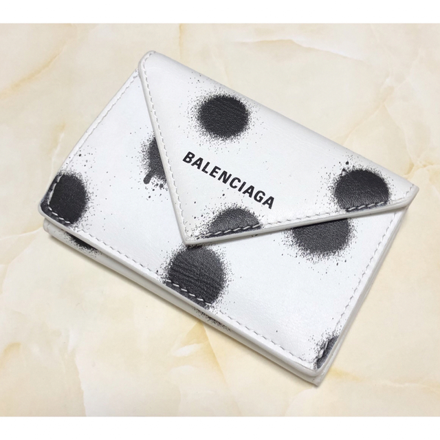Balenciaga - バレンシアガ 391446 ペーパーミニ コンパクトウォレット