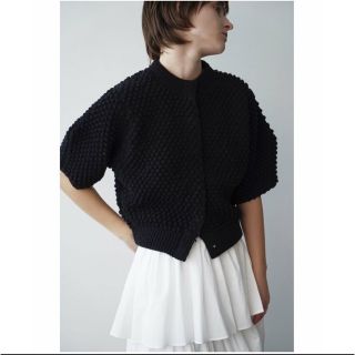 クラネ(CLANE)のクラネ　3D DOT HALF SLEEVE KNIT CARDIGAN(カーディガン)