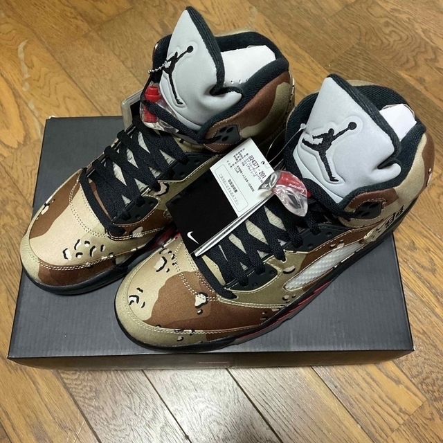 Supreme × Nike Air Jordan 5 Camo 28cmメンズ