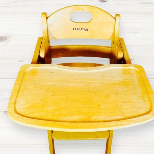 KATOJI ラルタン ベビーチェア 木製折り畳み 椅子 ハイチェア