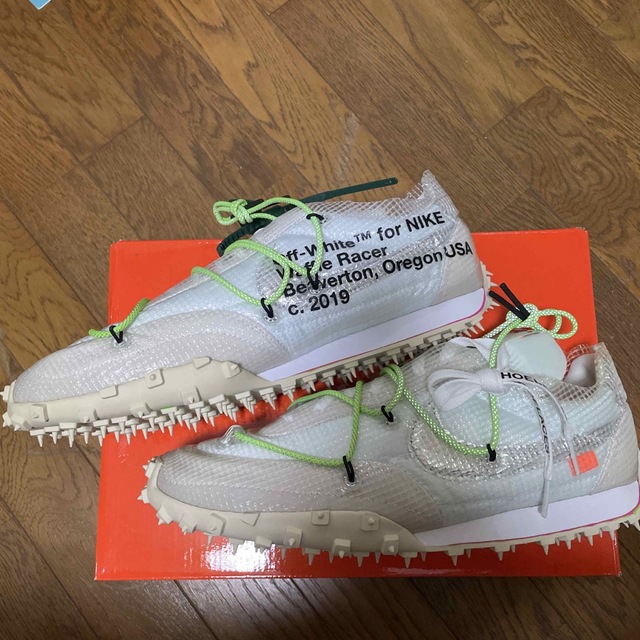 OFF-WHITE(オフホワイト)のOFF-WHITE×NIKE WMNS WAFFLE RACER 29cm レディースの靴/シューズ(スニーカー)の商品写真