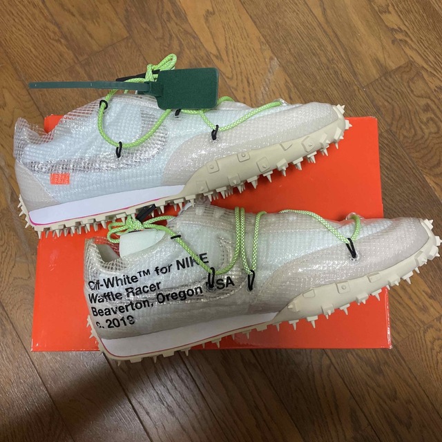 OFF-WHITE(オフホワイト)のOFF-WHITE×NIKE WMNS WAFFLE RACER 29cm レディースの靴/シューズ(スニーカー)の商品写真