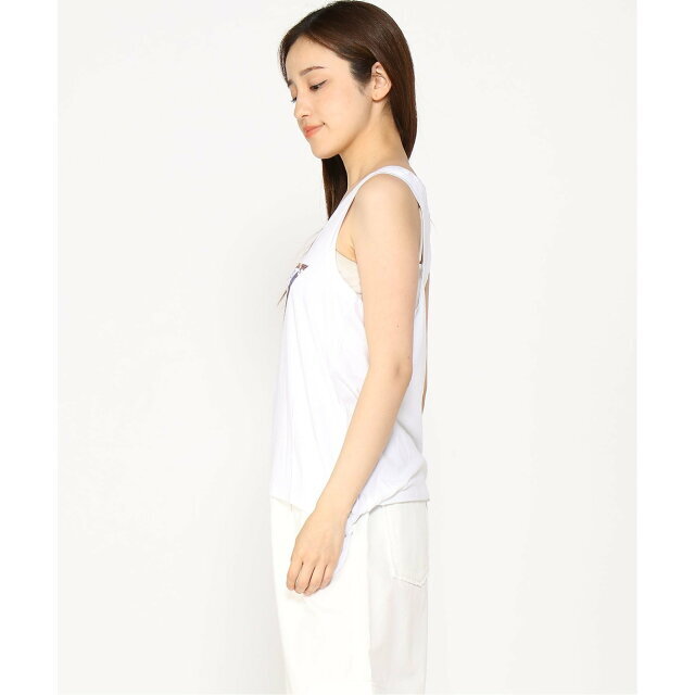 GUESS(ゲス)の【ブルー系その他(P7FM)】【S】GUESS タンクトップ (W)Side Knots Logo Tank Top レディースのトップス(タンクトップ)の商品写真