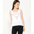 【ピンク系その他(P63W)】【M】GUESS タンクトップ (W)Side Knots Logo Tank Top