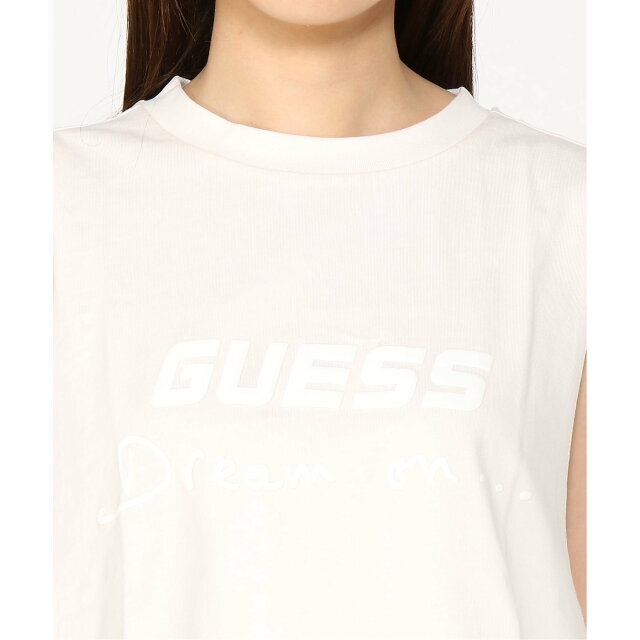 GUESS(ゲス)の【キナリ(G6K5)】【M】(W)Logo Dalya Tank Top レディースのトップス(タンクトップ)の商品写真