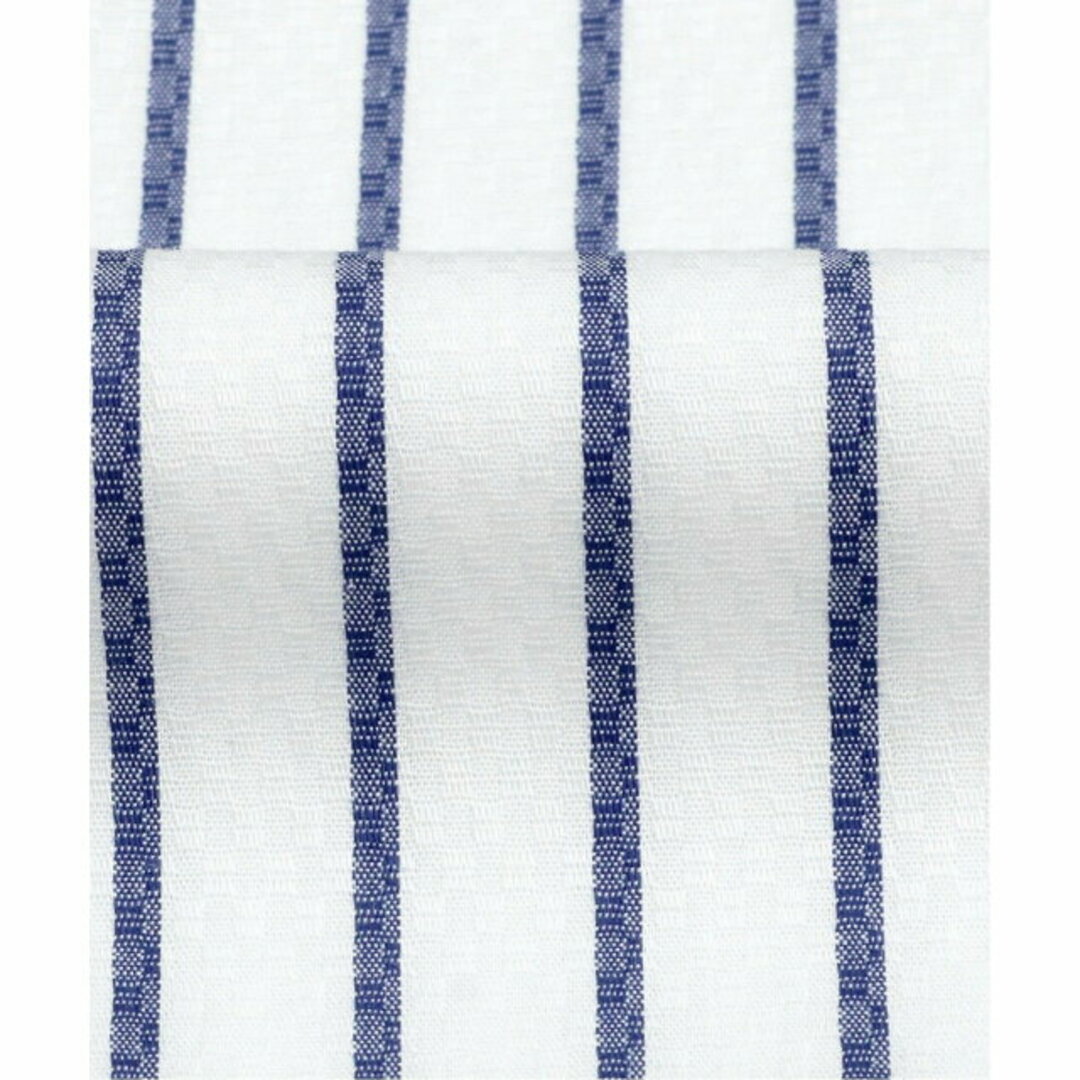 【ブルー】(M)ボタンダウンカラー 半袖 形態安定 ワイシャツ 綿100% 3