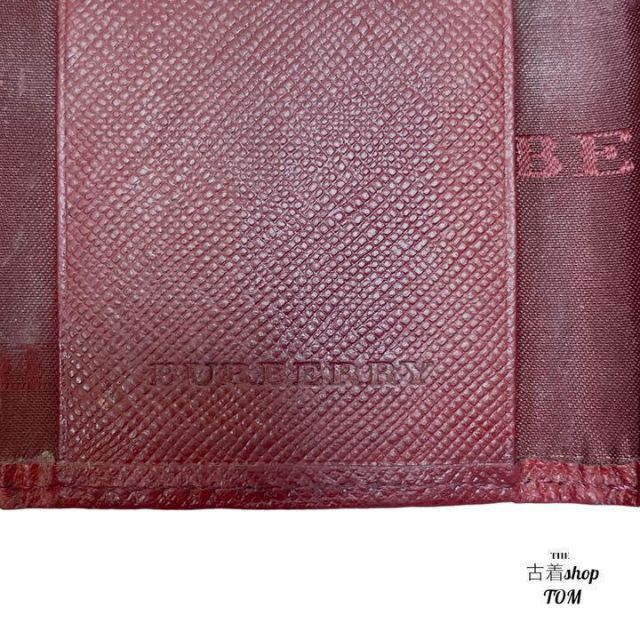 BURBERRY Burberry キーケース ノバチェック バーガンディの通販 by TOM ブランド古着Shop 's shop｜バーバリー ならラクマ