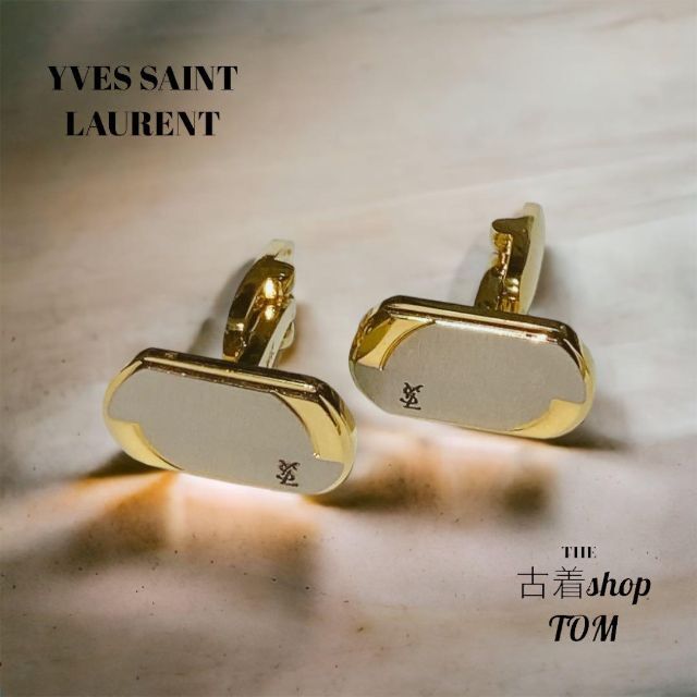 Yves Saint Laurent　イヴサンローラン　カフス　ゴールド