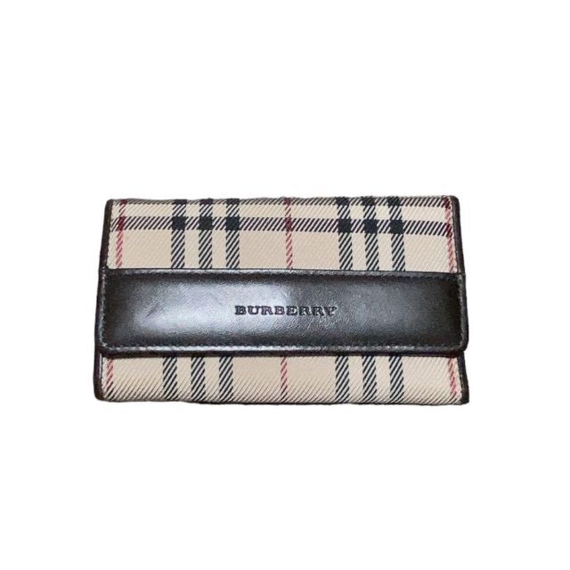 Burberry　コインケース　キーケース　ブラウン　ノバチェック