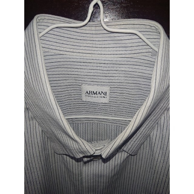 ARMANI COLLEZIONI(アルマーニ コレツィオーニ)の【美品】アルマーニ collezioni ビジネスシャツ サイズ40(M～L) メンズのトップス(シャツ)の商品写真