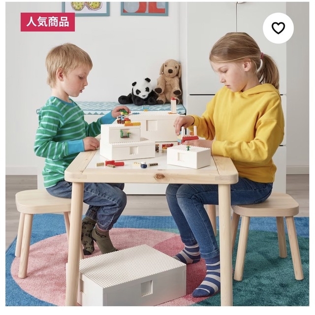 Lego(レゴ)の新品　IKEA LEGO イケア レゴブロック BYGGLEK ボックス大 キッズ/ベビー/マタニティのおもちゃ(知育玩具)の商品写真