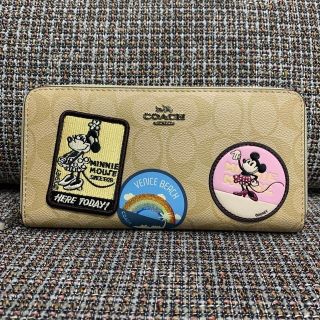 新品 coach ディズニーコラボ ポーチ 財布 ミニー コーチ Disney