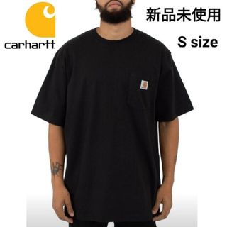 カーハート(carhartt)の新品未使用 カーハート 半袖 ポケット Tシャツ 黒 K87 BLK Sサイズ(Tシャツ/カットソー(半袖/袖なし))