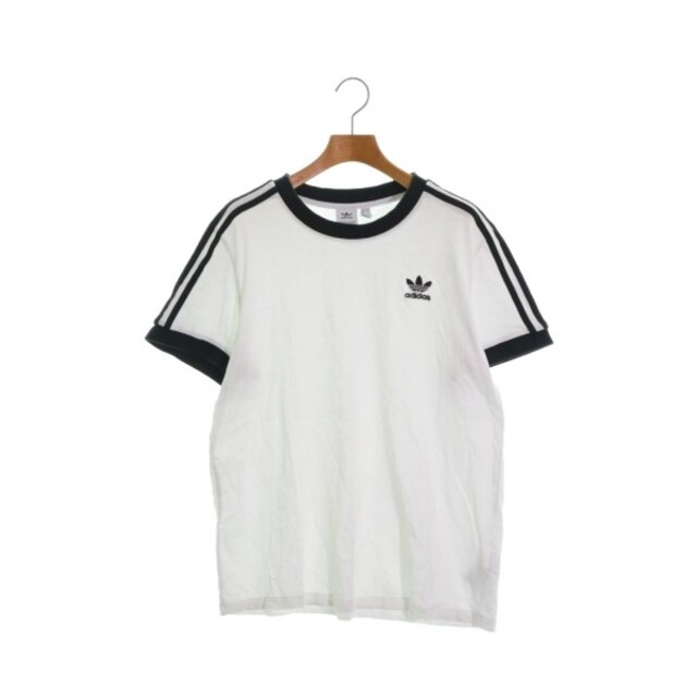 adidas(アディダス)のadidas アディダス Tシャツ・カットソー OT(XL位) 白 【古着】【中古】 レディースのトップス(カットソー(半袖/袖なし))の商品写真