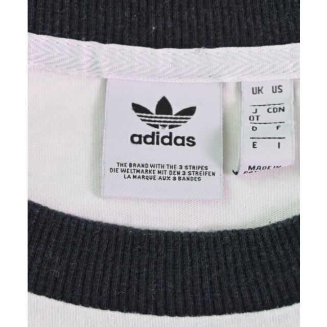 adidas(アディダス)のadidas アディダス Tシャツ・カットソー OT(XL位) 白 【古着】【中古】 レディースのトップス(カットソー(半袖/袖なし))の商品写真