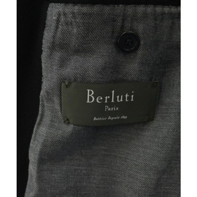 Berluti(ベルルッティ)のBerluti ベルルッティ チェスターコート 58(XXL位) 黒 【古着】【中古】 メンズのジャケット/アウター(チェスターコート)の商品写真