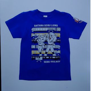 サイタマセイブライオンズ(埼玉西武ライオンズ)の西武ライオンズTシャツ　西武鉄道コラボTシャツ Ｌサイズ  新品未開封❗(応援グッズ)