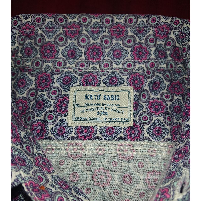 KATO`(カトー)のKATO` BASICの総柄シャツ M 美品 メンズのトップス(シャツ)の商品写真
