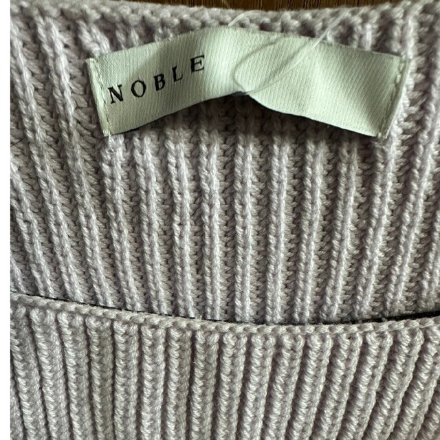 Noble(ノーブル)のNoble　片畦ボートネックプルオーバー レディースのトップス(ニット/セーター)の商品写真