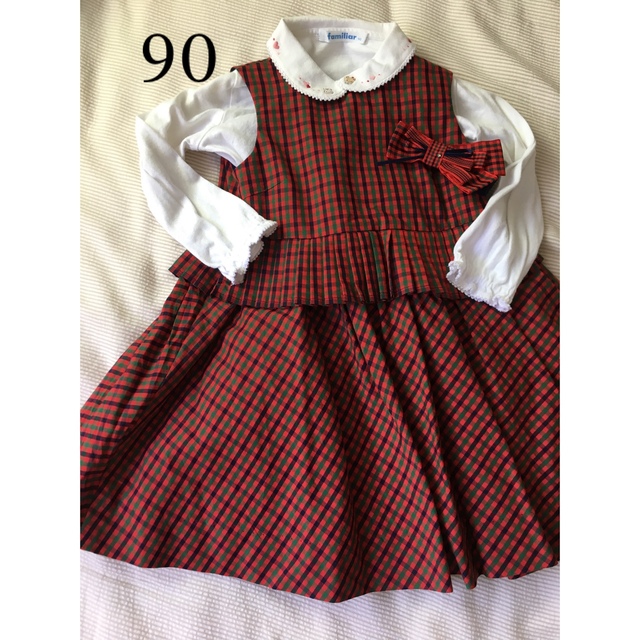 キッズ服女の子用(90cm~)ファミリア ワンピース 90